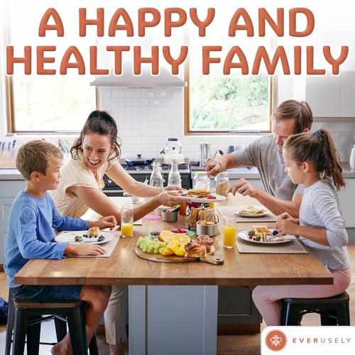 Everusely - Stainless Steel Containers with Lids - Set of 6, Bright Collection - Leakproof Stainless Steel Food Containers - Nesting Snack Holders - Metal Lunch Box - Portable & Reusable Meal Kit - color: Pack of 6