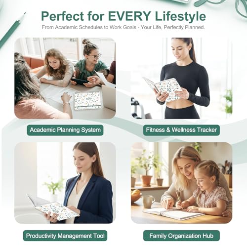 Planner 2026-2027, Weekly and Monthly Academic Year Calendar Planner, July 2026 - June 2027, Daily Agenda Book for Office School Supplies, Letter Size(8.5'' x 11'') - color: 2607-White Daisy, size: 8.5"x11"(Jul 2026-Jun 2027)