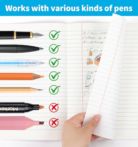 12 Pack Composition Notebook Journals Bulk, 7-1/2" x 9-3/4", Wide Ruled Paper, 30 Sheets/60 Pages, Kraft Cover with Rainbow Spines, 12 Colors School Lined Notebook Journal for Work Study Note Taking - style: Composition Paper-12pack