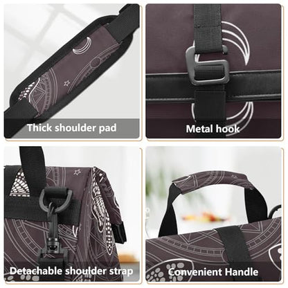 MNSRUU Insulated Lunch Bags Women Men, Skull Butterfly Black Portable Reusable Thermal Meal Tote Cooler Bag Organizer, Adjustable Shoulder Strap, Handle - color: Skulls 168