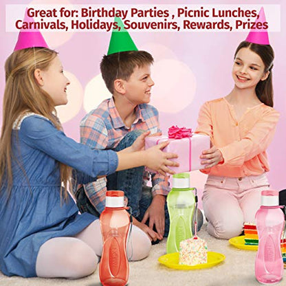MILTON Sports Water Bottle Kids Reusable Leak-proof 25 oz 4 Set Plastic Wide Mouth Large Big Drink Bottle BPA & Leak Free With Handle Strap Carrier For Cycling Camping Hiking Gym Yoga - color: Bright 4 pack