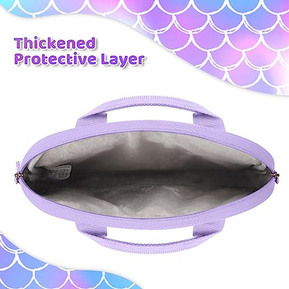 Choco Mocha Kids Tablet Sleeve Bag for Boys & Girls, (10-12.5Inch) - color: Mermaid-purple 10inch, size: 10inch(10.5 x 8.5 x 1.3)