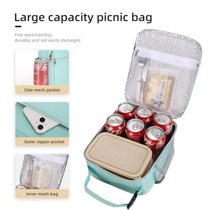 Lovoeo Lunch box Lunch bag for men women Insulated Lunchbox Lunch bags for Work Picnic Travel (baby blue) - color: Baby Blue