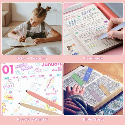 HRFGWDD Bible Study Supplies Kit for Women 76PCS Bible Journaling Kit with Bible Tabs for Women,Bible Highlighters and Pens, Bookmark, Stationary Gift Set for Christian Girls - color: 76pcs