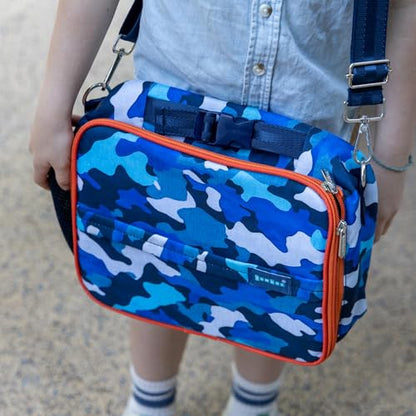 Yumbox Insulated Lunch Bag, Fits Bento Box & Bottle, Camo | Holds Lunch Box & Water Bottle | Adjustable Carry Strap | Insulated EVA Lining | Lightweight Design | Wipe-Clean Fabric - color: Camo