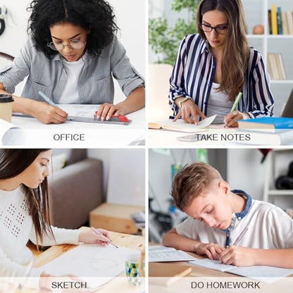Ainiv Inkless Pencil with Eraser, 5 Sets Infinity Pencil Everlasting Pencil, Reusable Infinite Pencil with Extra 5 Eraser & 5 Replaceable Nibs, Endless Pencil for Home Office School Writing Drawing - color: 5PCS-Macaron color