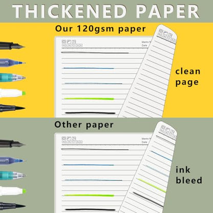 Large College Ruled Spiral Notebook 8.5" x 11" with 120gsm Thick Lined Paper, Elastic Band and Transparent Hard Cover - 3 Pack 480 Pages A4 Notepads for Journaling, Planning, Writing (Ruled, A4) - style: Ruled