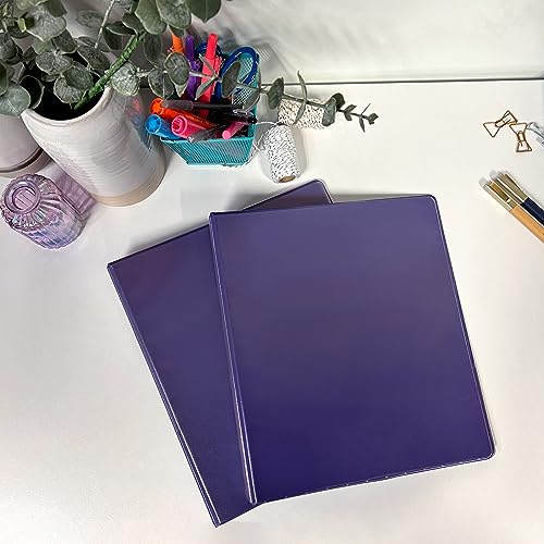 Samsill Plant-Based 2 Inch Durable Round Ring, View Binder, Eco-Friendly, USDA Certified Biobased, 2 Count, Pack of 1, Purple - color: Purple, size: 2", style: 2 Pack