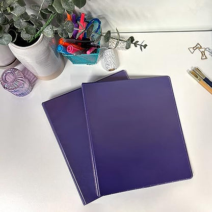Samsill Plant-Based 2 Inch Durable Round Ring, View Binder, Eco-Friendly, USDA Certified Biobased, Purple - color: Purple, size: 2", style: Single