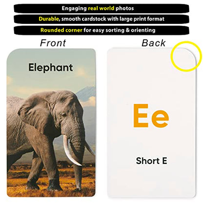 Award-Winning Flash Cards for Preschool & Kindergarten – 5-Deck Set, 180 Jumbo Cards – Learn Alphabet, Numbers, Colors, Shapes, First Words, Opposites & Rhyming – for Kids Ages 3–5