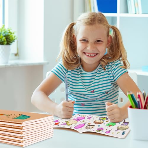 zmybcpack 12 Pack Kraft Notebooks Journal Bulk, Blank Sketch Notebooks for Travelers, Students, Office - Composition Notebook Subject Notebooks- A5 Size, 8.26”x5.5”, 64 Blank Pages/32 Sheets - size: 8.2 x 5.5 inch(12pack blank)