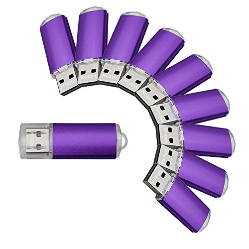 10pcs 8GB USB Flash Drive 8G USB 2.0 USB Drive Thumb Stick Purple - color: Purple, size: 8GB-10PACK