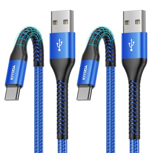USB C to C Cable 60W Fast Charging 6FT, 2Pack USB C to USB C Cable for CarPlay, Super Durable USB Type C iPhone Charger USBC Cord for iPhone 17/16/15/Pro Max, Samsung Galaxy S26 and More-Upgraded - color: Blue, size: 3FT, style: USB A to USB C