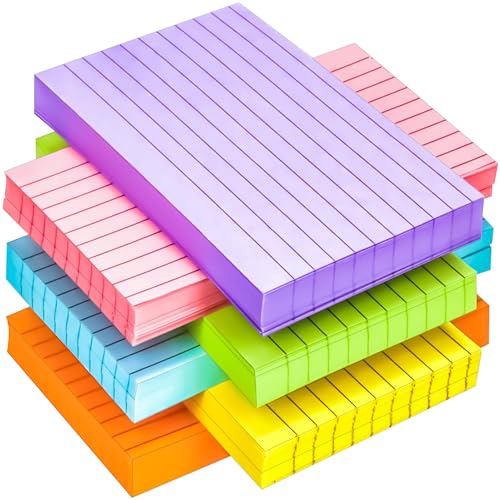 280Pcs Colored Index Cards 3x5 Inch Flash Cards with Lines Note Card Flashcards, Colorful Ruled Card Pad Index Note Books 3 x 5 Notecards for Studying School Supply College Office - size: 3" x 5", style: Lined Card