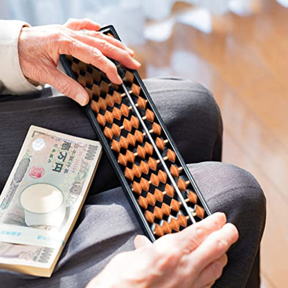 Yellow Mountain Imports Digit Standard Abacus 10.5 Inches - Professional 17 Column Soroban Calculator (Functional and Educational Learning Tool) - size: 10.5 inch