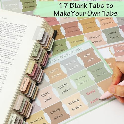 DazSpirit Bible Journaling Kit, Bible Study Supplies Set for Women & Men | 12 Pastel No Bleed Highlighters and 6 Color Pens & Laminated Tabs, Bible Essentials, Christian Gifts - color: Highlighters + Color Pens + Tabs
