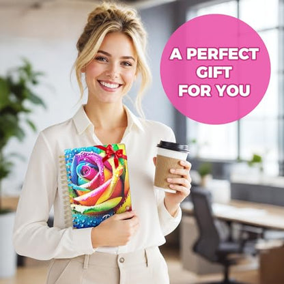 Academic Planner 2026-2027, 18 Months Weekly & Monthly Calendar Planner | July 2026 - Dec 2027, 6.6" x 8.3 A5 Size, Hardcover Daily Agenda with Tabs, Inner Pocket, Bookmark, Stickers, Sticky Note Set - color: Rainbow Rose, size: A5