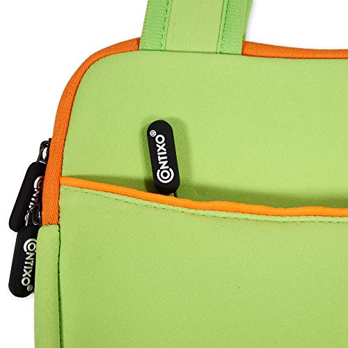 Contixo 7" Tablet Sleeve Bag - Compatible with Contixo V8/V9 Kids Tablets - Shockproof & Water-Resistant Protective Case with Accessory Pocket - Green - color: Green
