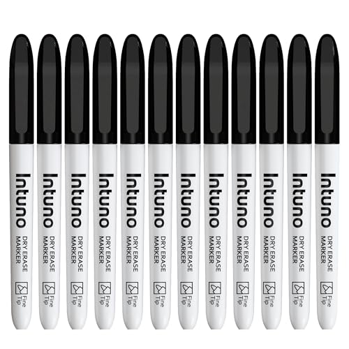Dry Erase Markers, 108 Count Black, Fine tip, Low-Odor, Perfect for Office, Teaching, Meeting, Presentation, Classroom, Home