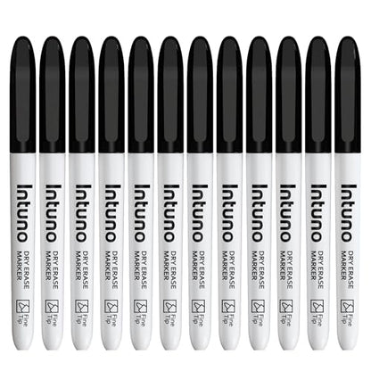 Dry Erase Markers, 108 Count Black, Fine tip, Low-Odor, Perfect for Office, Teaching, Meeting, Presentation, Classroom, Home