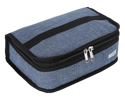 MIER Small Lunch Bag for Kids & Adults Compact Insulated Lunch Box Portable Thermal Mini Cooler for Work School Travel, Bluesteel - color: Mini Bluesteel, size: Mini