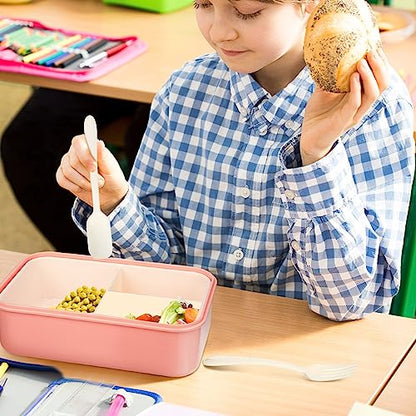 Dandat Preppy Lunch Bag for Women Girl Pink Preppy Lunch Bag Bento Box with Compartments and Soup Cup for Girls Adults Teens School Travel Picnic
