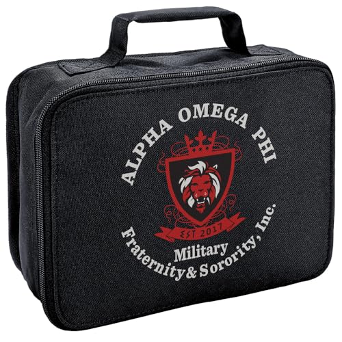 Alpha Omega Phi Sorority Lunch Bag For School Office Work, BPA Free, 10"x8" - color: Alpha Omega Phi Sorority