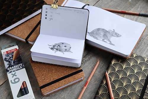 ROYAL TALENS Case of 6 Graphite Art Creation Round Body HB, B, 2B, 4B, 6B, 8B