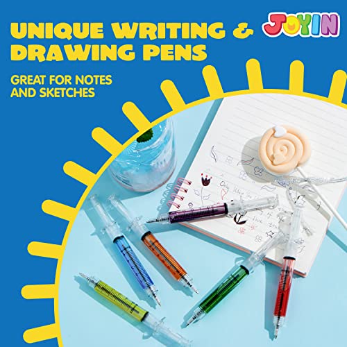 JOYIN 36pk Retractable- Syringe Pens Bulk Party Favors Fun Nurse Pens, Multi Color Novelty Nursing School Supplies, Classroom Goodie Bags Party Favors