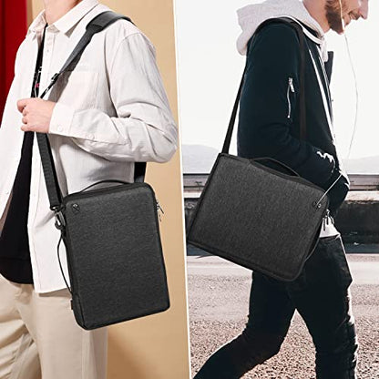 FINPAC Laptop Shoulder Bag for MacBook Neo A18 Pro, 13.6-inch MacBook Air 2026-2022 M5/M4/M3/M2/M1, MacBook Carrying Case 13.3" 13.6" 14.2", 13.5" Surface Laptop, HP, Dell, Acer Chromebook, Black - size: 13.3-inch
