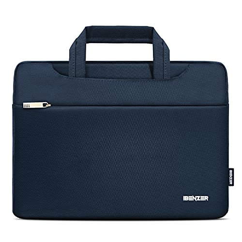 IBENZER Laptop Sleeve Bag for MacBook Air/Pro 13 13.3 14 inch, Carrying Case for 13 in Surface/HP/Dell/Lenovo Chromebook, Laptop Cover for M1 M2 Mac Air/Pro 13"-14”, Navy Blue, BG13-NVBL - color: Navy Blue, size: 13 INCH
