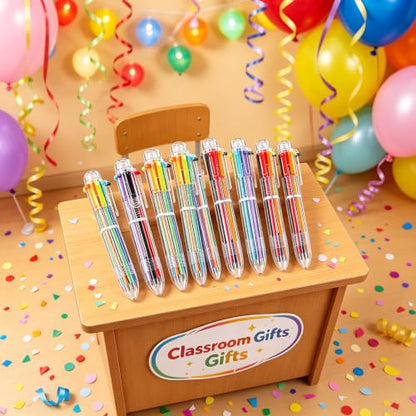 2026 New 20 Pcs Cute Pens Bulk for Kids, Students Birthday Gifts from Teacher 6-in-1 Multicolor Pen Retractable Prizes for Kids Classroom Office School Birthday Party Favors Gifts
