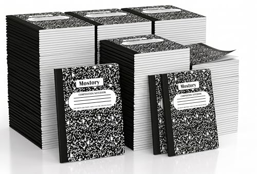 MOSTORY 1000 Pack Bulk Composition Notebook - College Ruled 200 Pages(100 Sheets), Size 7.5" x 9.75", Bulk School Supplies, Office, Bulk Notebooks for School, Writing Journal Notebook with Lined Paper - size: 1000 Pack