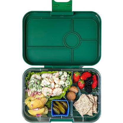 Yumbox Tapas Leakproof Bento Box, 4 Compartments, Greenwich Green | Sandwich-Friendly | Large 4.2-Cup Capacity | Removable Compartment Tray | Easy-Open Single Latch | Wrap & Bagel Friendly - color: Greenwich Green Race Cars