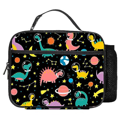 Dinosaur Lunch Bag Reusable Insulated Lunch Box Keep Food Cooler Thermal Lunch Tote for Women Men - color: Dinosaur