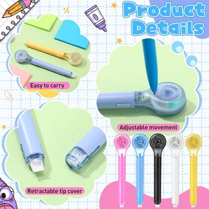 AmazingSpark 100 Pack Correction Tape Pen, 0.2" x 236" White Correction Tape Push Pull Protective Cover Easy to Use Applicator for Office Supplies