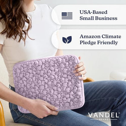 Vandel Puffy Laptop Sleeve Case, 13-14 inch Laptop Sleeve Bag Case 13.3 Inch, Compatible with MacBook Air/Pro 13/Pro 14/iPad Pro 12.9, HP Dell ASUS Computer Bag Cover, Lilac Scrunch - color: e. Lilac Scrunch