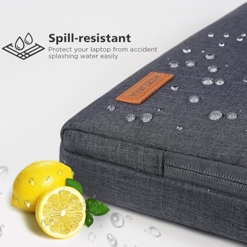 KIZUNA Laptop Bag 14 Inch Computer Shoulder Case Sleeve Briefcase For MacBook Air 15 M4 M3 M2/15 Surface Laptop 7 6 5/Lenovo Flex 14/14" HP EliteBook 840 G5/14 Yoga Slim 7i Pro X/Dell,Dark Grey - color: Dark Grey, size: 14 Inch