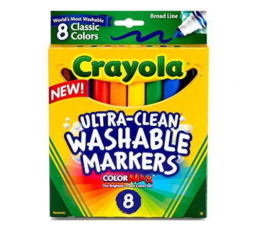 Washable Broad Point Markers (8/Pack) [Set of 2]