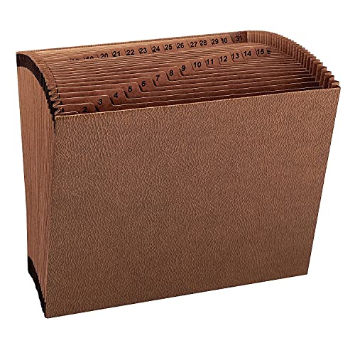 Smead TUFF Expanding File, Daily (1-31), 31 Pockets, Letter Size, Redrope-Printed Stock (70467) - size: Letter, style: Daily 1-31 Index, Letter Size