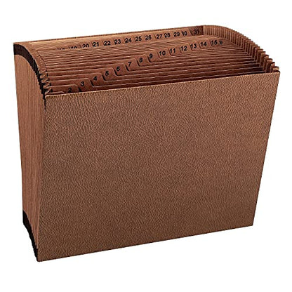 Smead TUFF Expanding File, Daily (1-31), 31 Pockets, Letter Size, Redrope-Printed Stock (70467) - size: Letter, style: Daily 1-31 Index, Letter Size