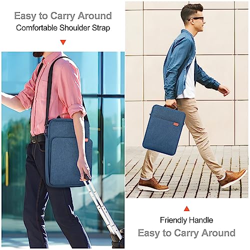 12.9-14.2 Inch Tablet Sleeve Bag for Samsung Galaxy Tab S11 S10 S9 S8 Ultra 14.6",13" iPad Air M2 M3 M4/Pro M5 M4/Pro 12.9, MacBook Air 13.6"/Pro 14.2"/Neo 13/Surface Laptop/Surface Pro 11 Case-Blue - color: Blue