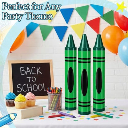 Gersoniel Green 15" Giant Crayon, Jumbo Non-Toxic Coloring Crayon for Back to School, Large Art Projects & Festival Art Events, Draw on Paper & Walls - color: Green