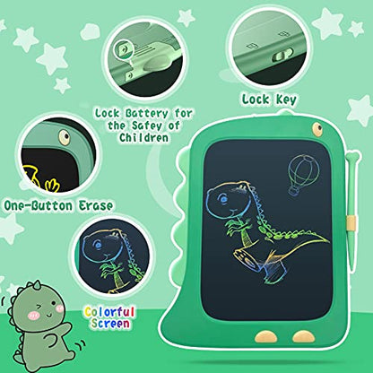 ORSEN 8.5 Inch LCD Doodle Board Tablet Toy - Green Dinosaur Drawing Pad for Kids 2-6 Years Old - Christmas and Birthday Gifts - color: 8.5inch-green