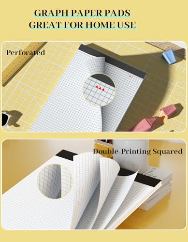 2 Pack Graph Paper Pad 11x17 for Blueprint Drawings, Drafting, Engineering Drawing, and Planning, 4x4 Quad Ruled Blueprint Quadrille Paper, Perforated Large Grid Paper Drafting Paper 30 Sheets/Pad - style: 2 Pack - 11 x 17 IN - 30 Sheets - White