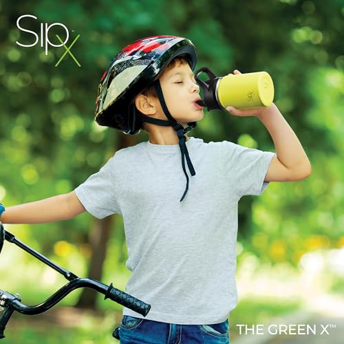 SIPX™ 12 oz Insulated Water Bottle with Straw Lid – Leakproof Stainless Steel, BPA-Free, Easy to Carry – Perfect for School, Camp, Sports & Travel –Yellow - color: Yellow