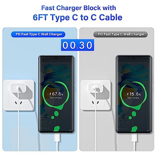 Apple USB C to USB C Charging Cable 4 Pack 10ft,60W [Apple MFi Certified] Compatible for iPhone 15/15 Pro/15 Plus/15 Pro Max New ipad Pro 12.9/11, Air 4/5, Mini 6, MacBook Air, (White)