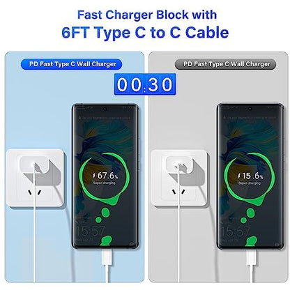 Apple USB C to USB C Charging Cable 4 Pack 10ft,60W [Apple MFi Certified] Compatible for iPhone 15/15 Pro/15 Plus/15 Pro Max New ipad Pro 12.9/11, Air 4/5, Mini 6, MacBook Air, (White)