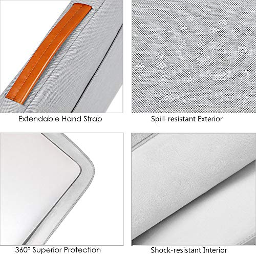 Lacdo 360° Protective Chromebook Case 11 Inch Laptop Sleeve for 11 Inch Acer HP Dell Samsung ASUS Chromebook Spin 311, 13 Inch Microsoft Surface Pro 11th Copilot+PC/10/9/8/X Computer Bag, Gray - color: Gray, size: 11-11.6 Inches