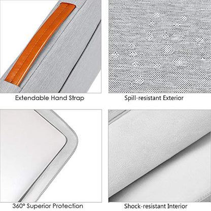 Lacdo 360° Protective Laptop Sleeve Case for 13 inch MacBook Air M5 A3449 (2026), M4 A3240 2025, M3 A3113 A2681 A2337 | 13" MacBook Neo A18 Pro A3404 (2026) | iPad Air/Pro 13 M5 Computer Bag, Gray - color: Gray, size: New MacBook Air/Neo/Pro 13 Inch